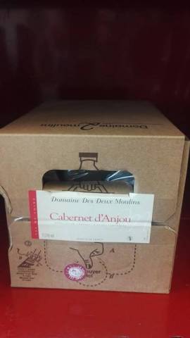 Cabernet d'Anjou bio BIB 10L Domaine des Deux Moulins