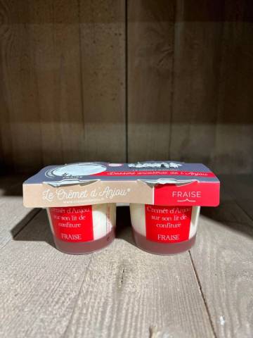 Crémet d'Anjou fraise x2