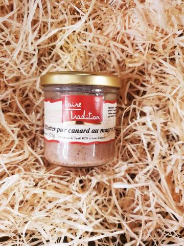 Rillettes pur Canard au Magret Fumé 180g