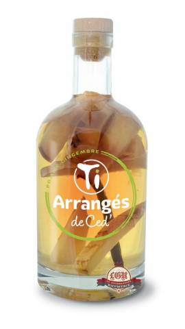 Boisson spiritueuse à base de rhum pomme gingembre 32° 70 cl Ti Arrangés de Ced'