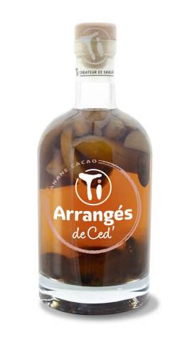 Boisson spiritueuse à base de rhum banane cacao 32° 70 cl Ti Arrangés de Ced'