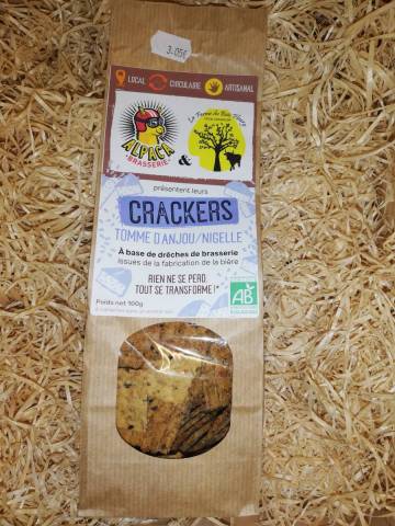 Crackers tomme dAnjou / nigelle