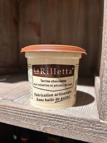 La Rilletta terrine chocolatée aux noisettes et pétales de mais