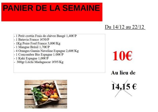 panier de la semaine