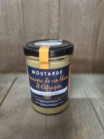 Moutarde vinaigre de vin blanc et d'Estragon 