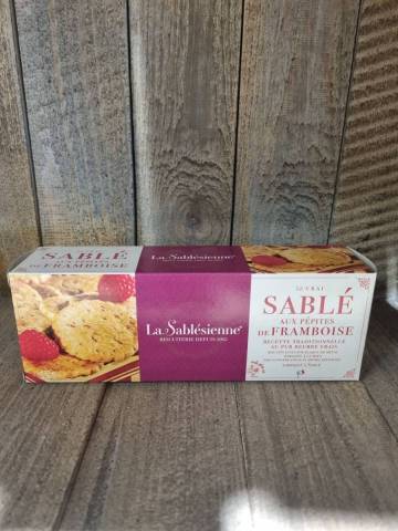 Sablé pépites de framboise