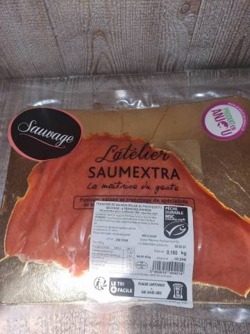 Tranche de saumon rouge sauvage 4T 160g Saumextra