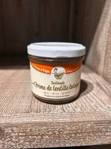 Tartinade crème de lentille beluga Les bocaux de papa