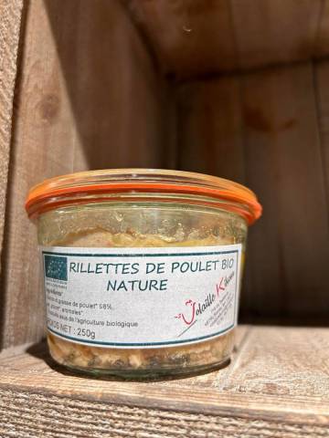 Rillettes de poulet BIO nature